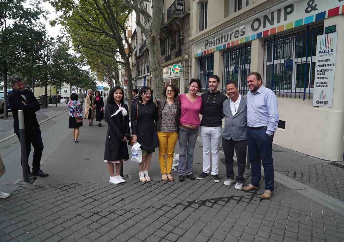 Visiting Onip Paint Office in Paris