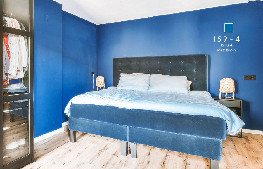 ph&ograve;ng ngủ mau xanh BLUE RIBBON AP159-4