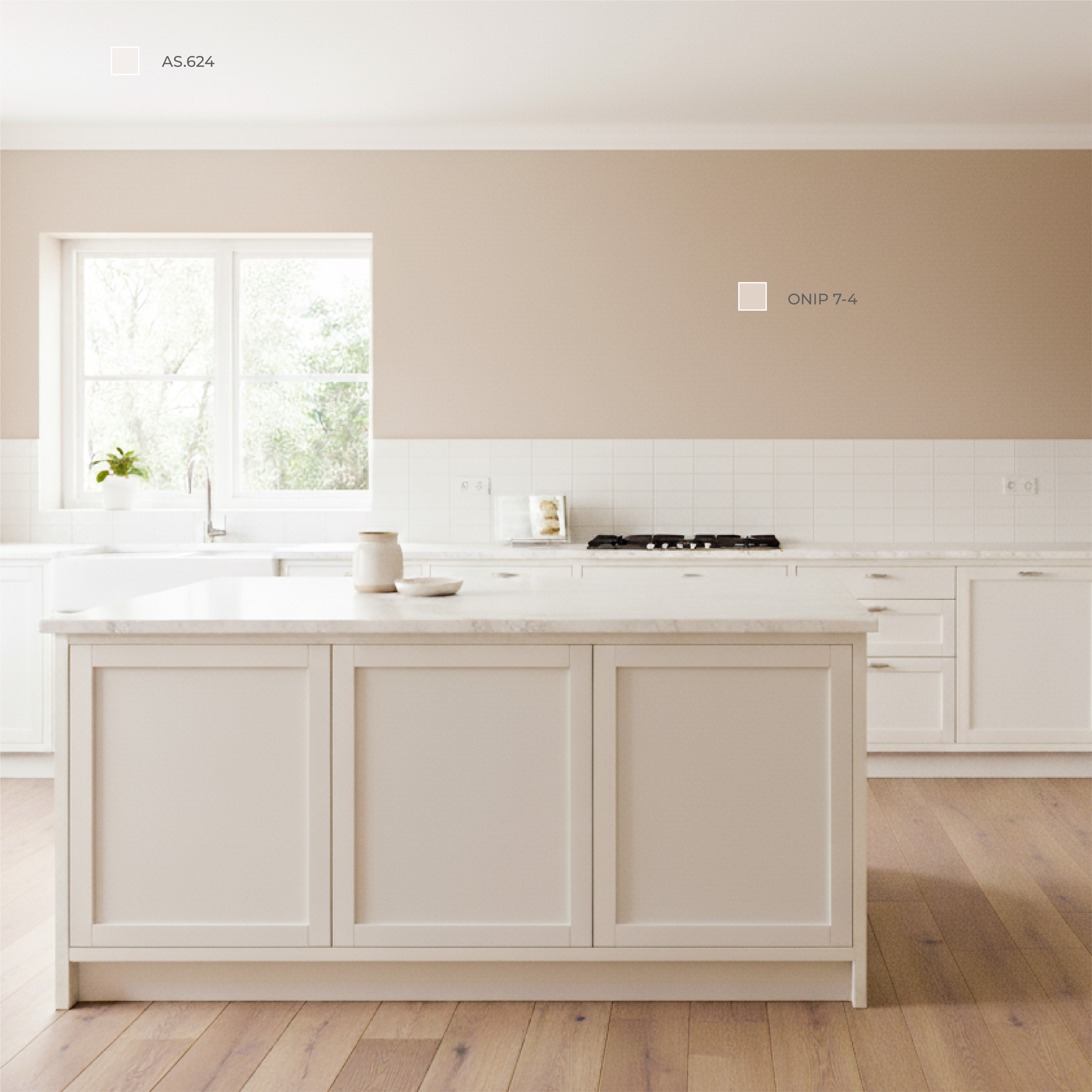 Kết hợp 2 màu sơn này để tạo phòng bếp lãng mạn